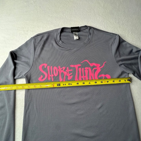 Shore Thing Women Mermaid Sailing Boating Shirt Sun XS Long Sleeve Gray Graphic - Picture 6 of 11